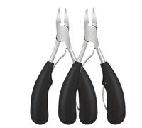 Black Stainless Steel Manicure Tool Sturdy Cuticle Nipper And Nail Clipper With Classic Handles Suitable For Men Women(2 PCS)
