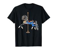 Black Stallion Carousel Horse T-Shirt