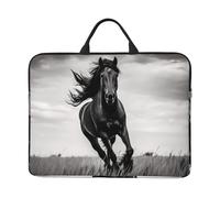 Black Stallion Sacoche pour ordinateur portable (41,9 x 31 cm), convient pour les voyages quotidiens, le tourisme, les voyages d'affaires, les déplacements, etc., noir, taille unique