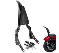 Black Standard Sissy Bar Passenger Backrest With Docking Hardware Kits for Harley Street Bob FXBB Heritage FLHC 2018-2025 Softail Slim FLSL Deluxe FLDE 2018-2021, Softail Standard 22-25 (23" Height)