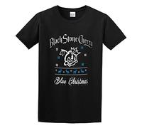 Black Stone Cherry Blue Christmas Men's T-Shirt Unisex Black Men Tees 3XL