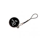 (Black)Student Pendant Watch Waterproof LED Digital Electronic Time Display Mirror Keychain with Hanging Rope Watch