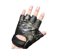 Black Sugar paire de mitaine gant Cuir Solide Résistante Gothique Punk Rock Grunge Militaire Steampunk Rétro Métal Punk Mixtes Biker Moyen age Viking Taille M