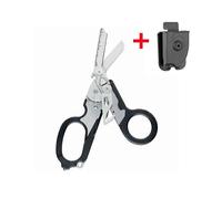 (black suit)Multifunctional first aid tactical folding scissors outdoor survival tool combination tactical scissors