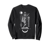 Black Sun Squelette en prière - Géométrie sacrée Occulte Sweatshirt