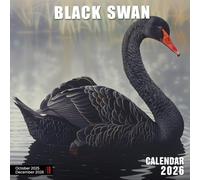Black Swan Calendar 2026: Elegant Lakeside Dancers in Graceful Poses