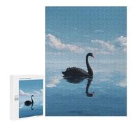 Black Swan on Calm Water Puzzle 500 Pièces Educa Jouet en Bois Cadeau Unique Décoration Intérieure Jeu Éducatif Challenge Toy Adultes Et Enfants À Partir De 14 Ans 500 PCS