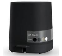 Black Sweden Home Poubelle de salle de bain, 5 l, avec couvercle à fermeture douce et seau intérieur, poubelle de salle de bain, toilettes, design élégant, noire
