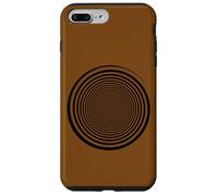 Black Swirl Self Hypnose Trippy Spiral Graphic Art Portal Coque pour iPhone 7 Plus/8 Plus