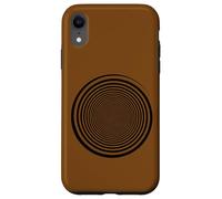 Black Swirl Self Hypnose Trippy Spiral Graphic Art Portal Coque pour iPhone XR