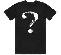 Black T-Shirt Skull Mashup Question Mark What Tshirt for Men Short Sleev Top Tee Manches Courtes(XX-Large)