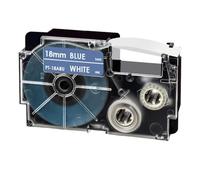 Black Tape Black Tape Adhesive Remplacement Compatible avec Le Ruban d'imprimante XR-18BKg Compatible avec Les modèles de Fabricant d'étiquettes KL-G2 KL-120 KL-P1000(Blue on White)