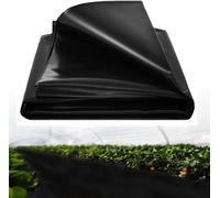Black tarpaulin,2 x 6 m plastic tarpaulin,waterproof,tear-resistant,black tarpaulin,garden tarpaulin,suitable for houses,ponds,flowers,gardens,greenhouses,tanks