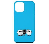 Black Team Sheep 3 Small Friends Crew Mouton Dessin animé Coque pour iPhone 12 Mini