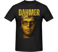 Black Tee Jeffrey Dahmer Horror Movie Men's T-Shirt Size XL