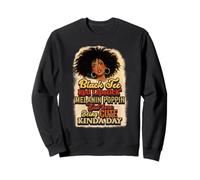 Black Tee Rouge à lèvres Melanin Poppin Out Here Being Cute Sweatshirt