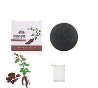 Black & Thick Hair Fallopia Multiflora Shampoo Bar, He Shou WU Shampoo Soap,Soap Cover Bar Soap for Gray Hair (1 PCS)