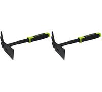 BLACK TOOLS® Garden Binette combinée | Pour ameublir et désherber | Poignée antidérapante | Protection contre la corrosion | Longueur 30 cm | Jardin, bacs, jardinières de balcon, parterres (Lot de 2)