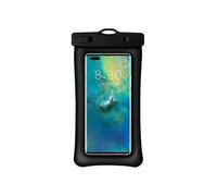 (Black)TPU Dual Airbag Floating Mobile Phone Waterproof Bag Anti-sinking Diving Swimming Phone Waterproof Pouch