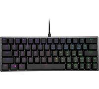 Cooler Master SK620 - Clavier - rétroéclairé - USB - Français - commutateur : Low Profile Red - gris sidéral