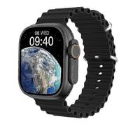 (Black) Ultra 9 Smart Watch for Men: GPS, NFC, Sports Function, 2.2 inch HD Screen, IP68 Waterproof, Bluetooth, Voice Assistant