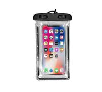 (Black)Universal Mobile Phone Transparent Waterproof Bag Three-layer Sealed Drifting