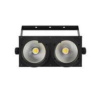 (Black - US Plug)DJ Stage Light Dual Head 200W LED, 2X100W Blinder, 2In1 Cool/Warm White, DMX Uplights For Weddings
