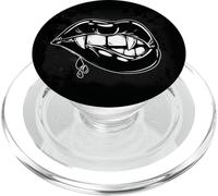 Black Vampire Lips Teeth Sexy Women Girls Gift Christmas PopSockets PopGrip pour MagSafe