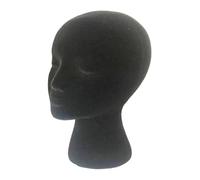 Black Velvet Mannequin Head Display | Mousse Manikin Head For Wig Display, Eyewear, Headphones, Glasses, Hats, Jewelry & Hair Accessories, Beauty Cosmetology Salon & Retail Use