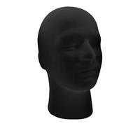 Black Velvet Mannequin Head Display | Mousse Manikin Head For Wig Display, Eyewear, Headphones, Glasses, Hats, Jewelry & Hair Accessories, Beauty Cosmetology Salon & Retail Use