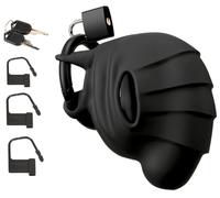 Black Velvet - cage pénis et testicules (noir)