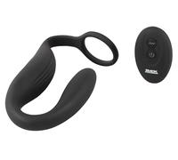 Black Velvets Cock Ring with RC Plugs Anals Vibromassaeur Noir 1,0-2,6 cm