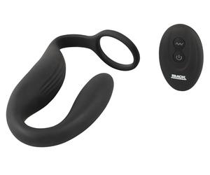 Black Velvets Cock Ring with RC Plugs Anals Vibromassaeur Noir 1,0-2,6 cm