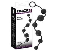Black Velvets Chaîne anale You2Toys en silicone noir 40 cm