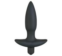 Black Velvets Plug anal – Mini vibromasseur dilatateur en silicone vibrant – Taille S Noir