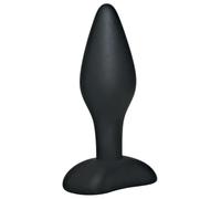 Black Velvets Silicone Butt Plug en Noir en Taille S