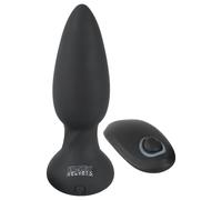 Black Velvets - vibromasseur anal perlé rotatif - silicone noir