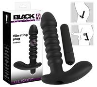 Vibrateur en Silicone/ABS Noir 17 cm