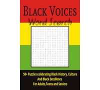 Black Voices Word Search Puzzle Book: Word Searches aboutBlack People, Black Poets, Black Excellence and Black Culture and More [ 6x9 inches, 104 ... Gift for Vacations, Holidays and Free Times