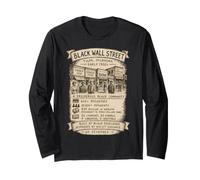 Black Wall Street Tulsa Oklahoma 1921 Mois de l'histoire des Noirs Manche Longue