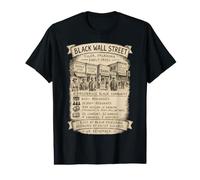 Black Wall Street Tulsa Oklahoma 1921 Mois de l'histoire des Noirs T-Shirt Graphique avec Valeur