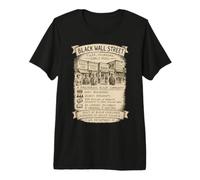Black Wall Street Tulsa Oklahoma 1921 Mois de l'histoire des Noirs T-Shirt Haut de Gamme