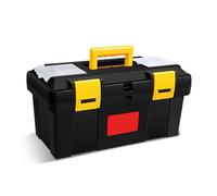 Black Warrior Hardware Boîte à outils portable multifonction pour réparation de voiture avec couvercle intégré Plateau utilitaire amovible Construction ABS robuste Poignée métallique