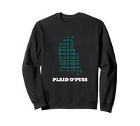 Black Watch Scottish Tartan Plaid Cat Highland Games, Jeu de Mots Sweatshirt