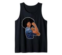 Black We Can Do It Black Rosie The Riveter Débardeur