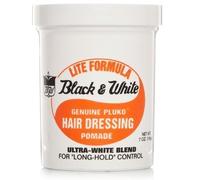 Black & White Genuine Pluko Hair Dressing Pomade lift formula 200 ml by Black and White