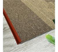 Black White Grey Blue Green Seamless Seamless Transition Strips for Home Office,Floor Transition Strip Self Adhesive Carpet Edge Strip PVC(Red,5m(16.4ft))