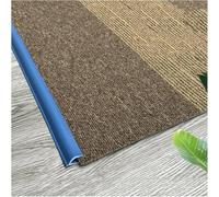 Black White Grey Blue Green Seamless Seamless Transition Strips for Home Office,Floor Transition Strip Self Adhesive Carpet Edge Strip PVC(Light Blue,2m(6.6ft))