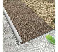 Black White Grey Blue Green Seamless Seamless Transition Strips for Home Office,Floor Transition Strip Self Adhesive Carpet Edge Strip PVC(Light Grey,2m(6.6ft))