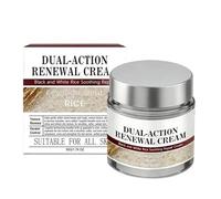 Black White Rice Crème pour le visage - Lotion hydratante apaisante | Formule légère à absorption rapide pour la peau sensible et huileuse, équilibre quotidien du matin, base de maquillage de nuit